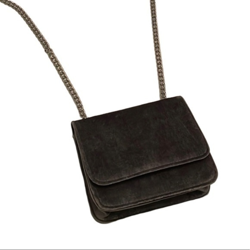 H&M Velvet Shimmer Mini Crossbody Bag NWOT